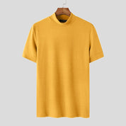 Lucas | Coltrui T-shirt in zomerse stijl in de kleur Geel voor heren in stijl ideaal voor de zomer.