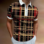 Heren polo met modern ontwerp en opvallend kleurenpalet. Gemaakt van hoogwaardige materialen voor ultiem comfort en stijlvolle veelzijdigheid.