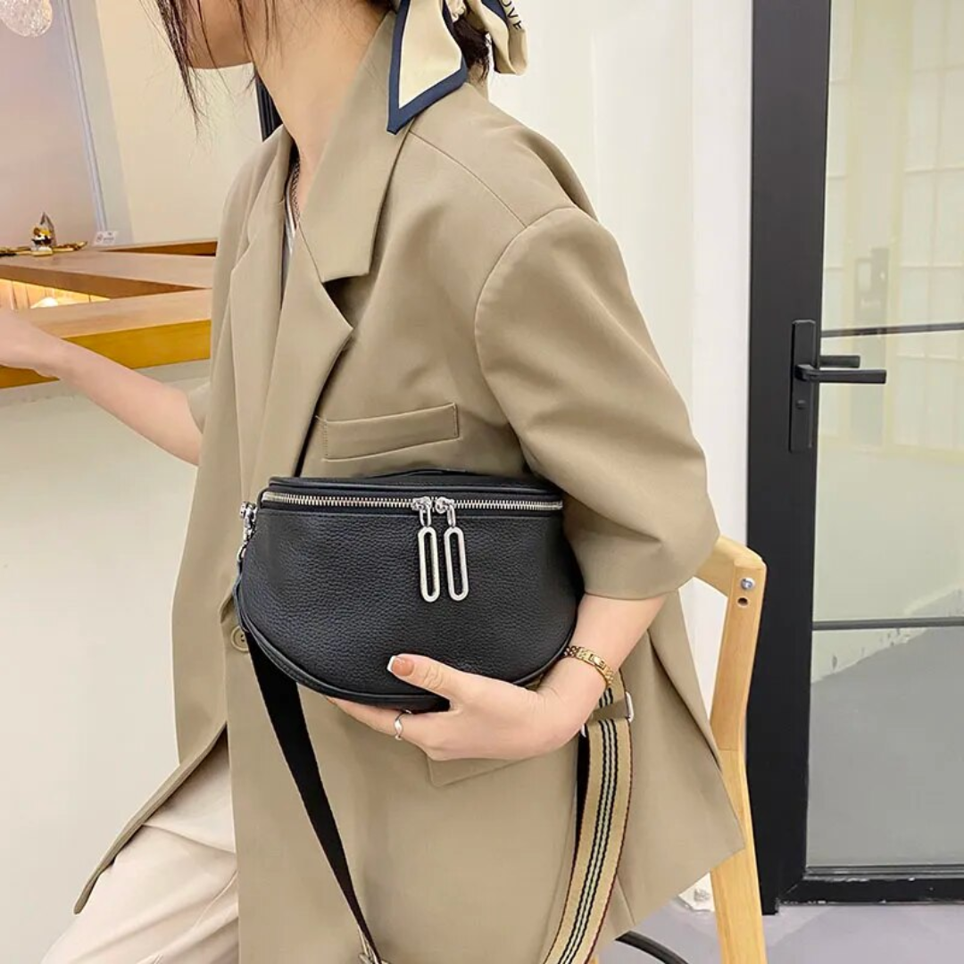 Lucy Leren Zadeltas | Schattig en trendy in de kleur Groen voor dames in stijl geschikt voor alle seizoenen.