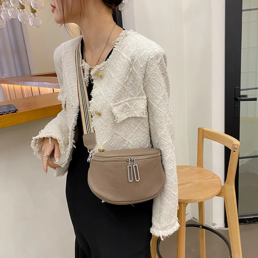 Lucy Leren Zadeltas | Schattig en trendy in de kleur Groen voor dames in stijl geschikt voor alle seizoenen.