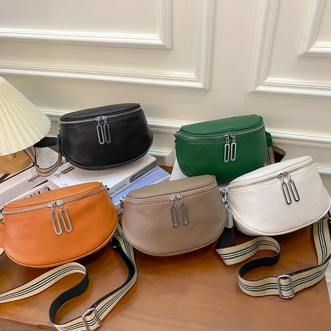 Lucy Leren Zadeltas | Schattig en trendy in de kleur Groen voor dames in stijl geschikt voor alle seizoenen.