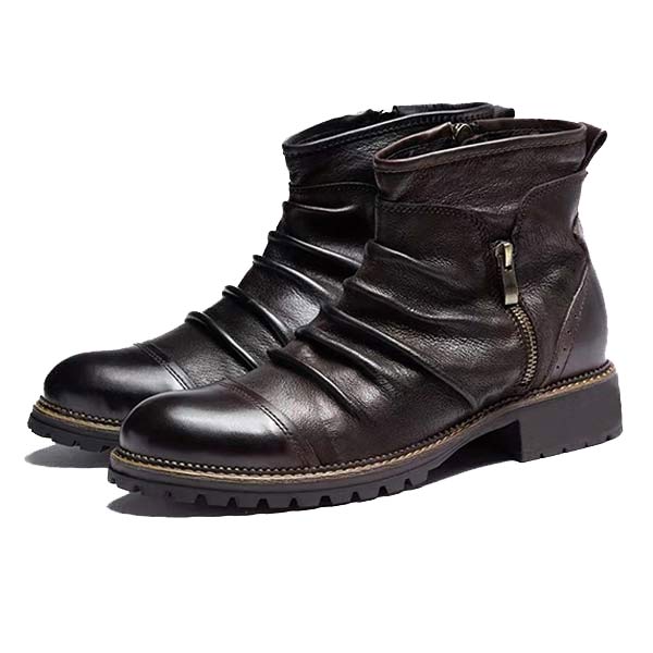 Lukas | Vintage cowboylaarzen in de kleur Bruin voor heren in stijl ideaal voor de herfst.