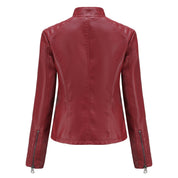 Luna | Verfijnd leren jack voor dames in de kleur Zwart voor dames in stijl ideaal voor de herfst.