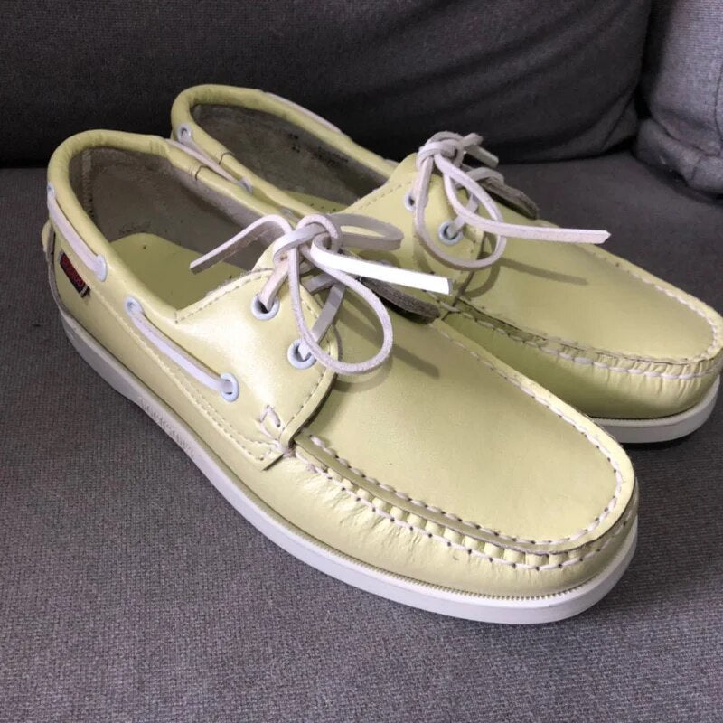 Luuk | Leren rubberen bootschoenen voor heren in de kleur Wit voor heren in stijl ideaal voor de lente.