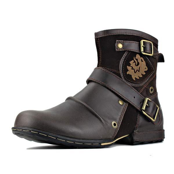 Luuk | Stoere Ritslaarzen in de kleur Bruin voor heren in stijl ideaal voor de herfst.