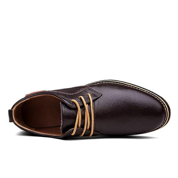 Marco | Casual Lederen Herenschoenen in de kleur Zwart voor heren in Casual stijl ideaal voor de winter