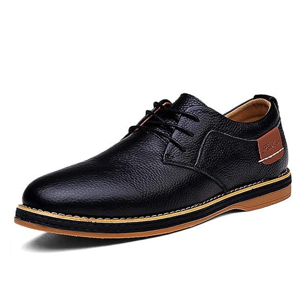 Marco | Casual Lederen Herenschoenen in de kleur Zwart voor heren in Casual stijl ideaal voor de winter