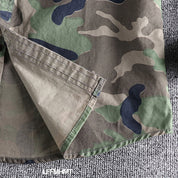 Marick | Herenhemd met camouflageprint in de kleur Khaki voor in stijl ideaal voor de herfst.