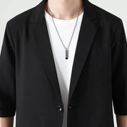 Martin | Stijlvolle smart-casual set in de kleur Zwart voor heren in Smart-casual stijl ideaal voor de zomer.