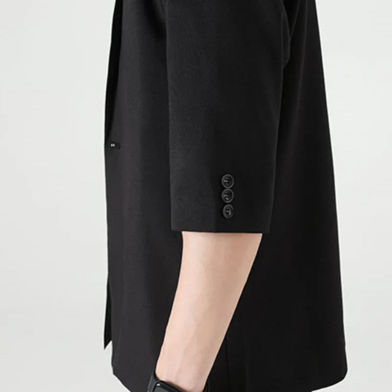 Martin | Stijlvolle smart-casual set in de kleur Zwart voor heren in Smart-casual stijl ideaal voor de zomer.