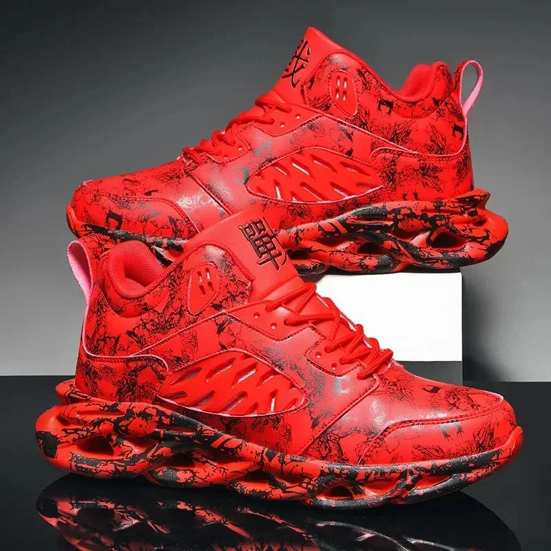 Mateo | Stijlvolle off-white heren schoenen in de kleur Rood voor heren in stijl geschikt voor alle seizoenen.