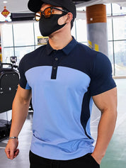 Mats | Sportief heren T-shirt in de kleur Blauw voor heren in stijl ideaal voor de lente.