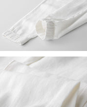 Matteo | Linnen broek in de kleur Wit voor heren in stijl ideaal voor de zomer.