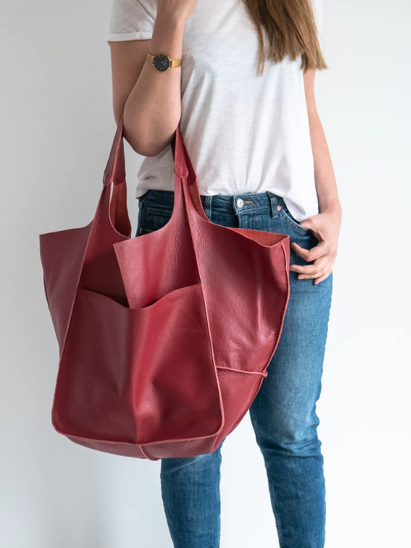 Maxine Dames Strandtas | Klassiek & Uniek in de kleur Rood voor dames in Beach stijl ideaal voor de zomer.