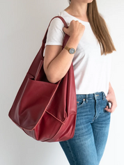 Maxine Dames Strandtas | Klassiek & Uniek in de kleur Rood voor dames in Beach stijl ideaal voor de zomer.