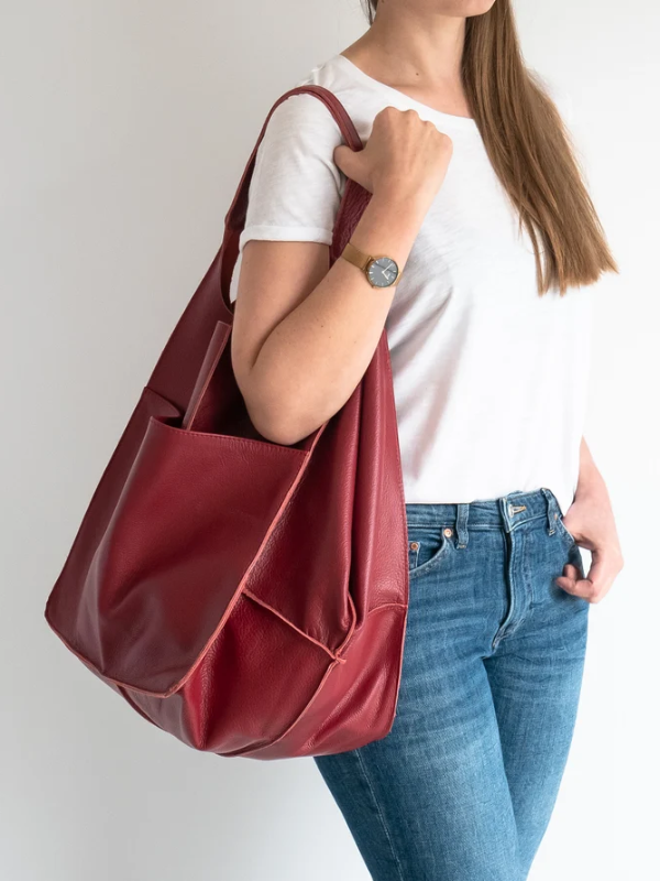 Maxine Dames Strandtas | Klassiek & Uniek in de kleur Rood voor dames in Beach stijl ideaal voor de zomer.