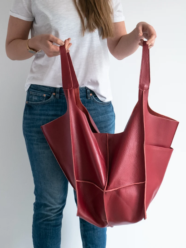 Maxine Dames Strandtas | Klassiek & Uniek in de kleur Rood voor dames in Beach stijl ideaal voor de zomer.