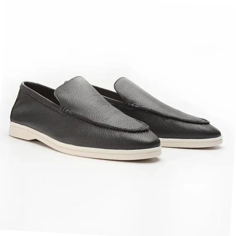 Mex | Cowhide leren loafers in de kleur Donkergroen voor heren in Smart-casual stijl ideaal voor de lente.