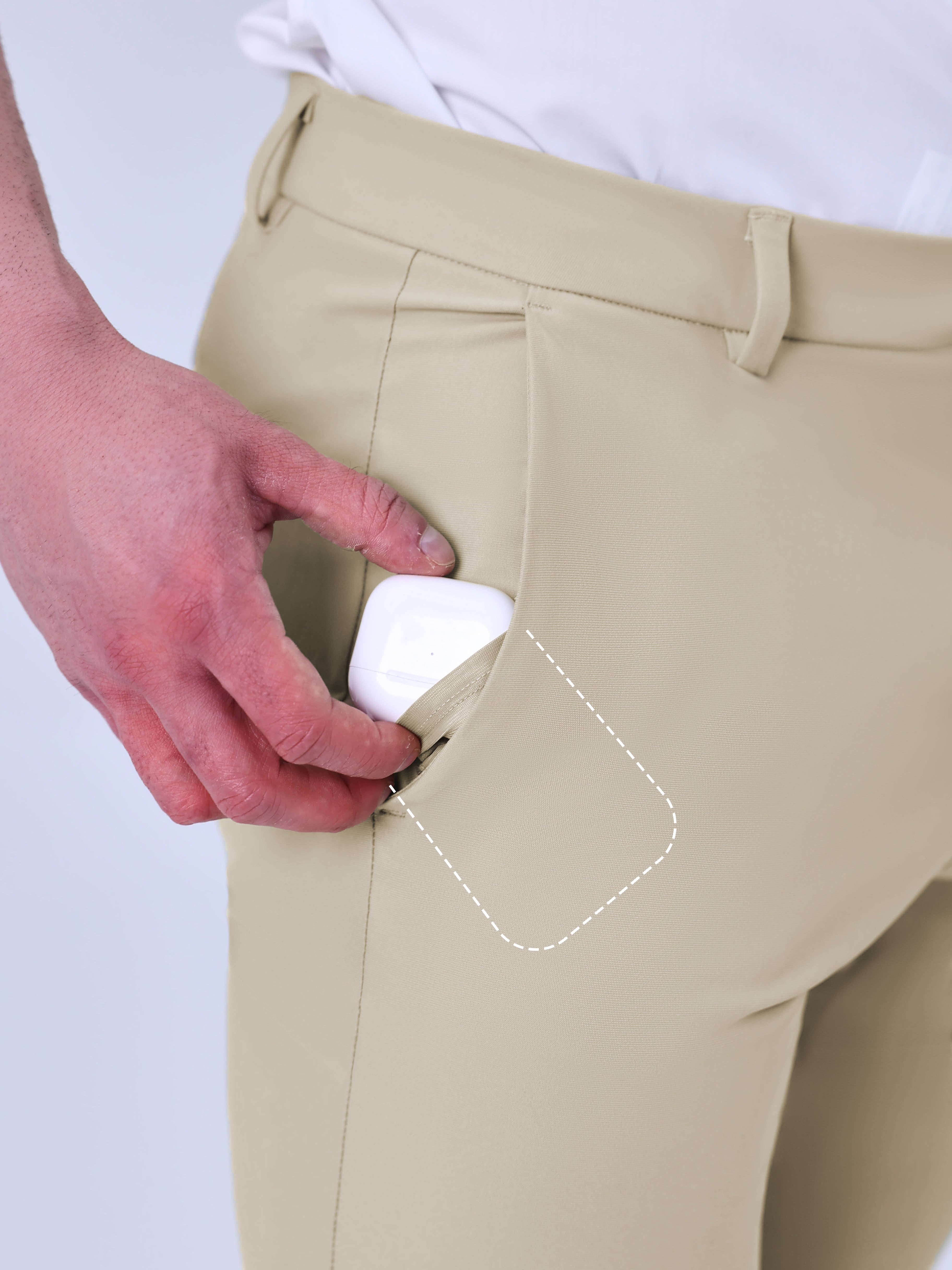 Mike | Slanke broek in de kleur Bruin voor heren in stijl geschikt voor alle seizoenen.