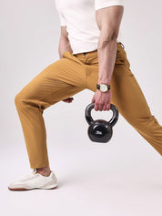 Mike | Slanke broek in de kleur Bruin voor heren in stijl geschikt voor alle seizoenen.