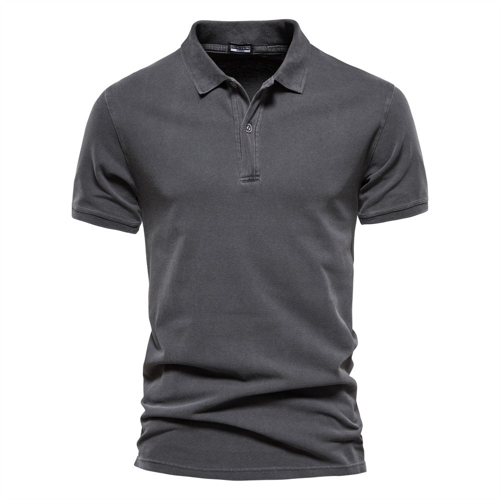 Mike | Stijlvolle Polo in de kleur Grijs voor heren in Casual stijl ideaal voor de zomer.