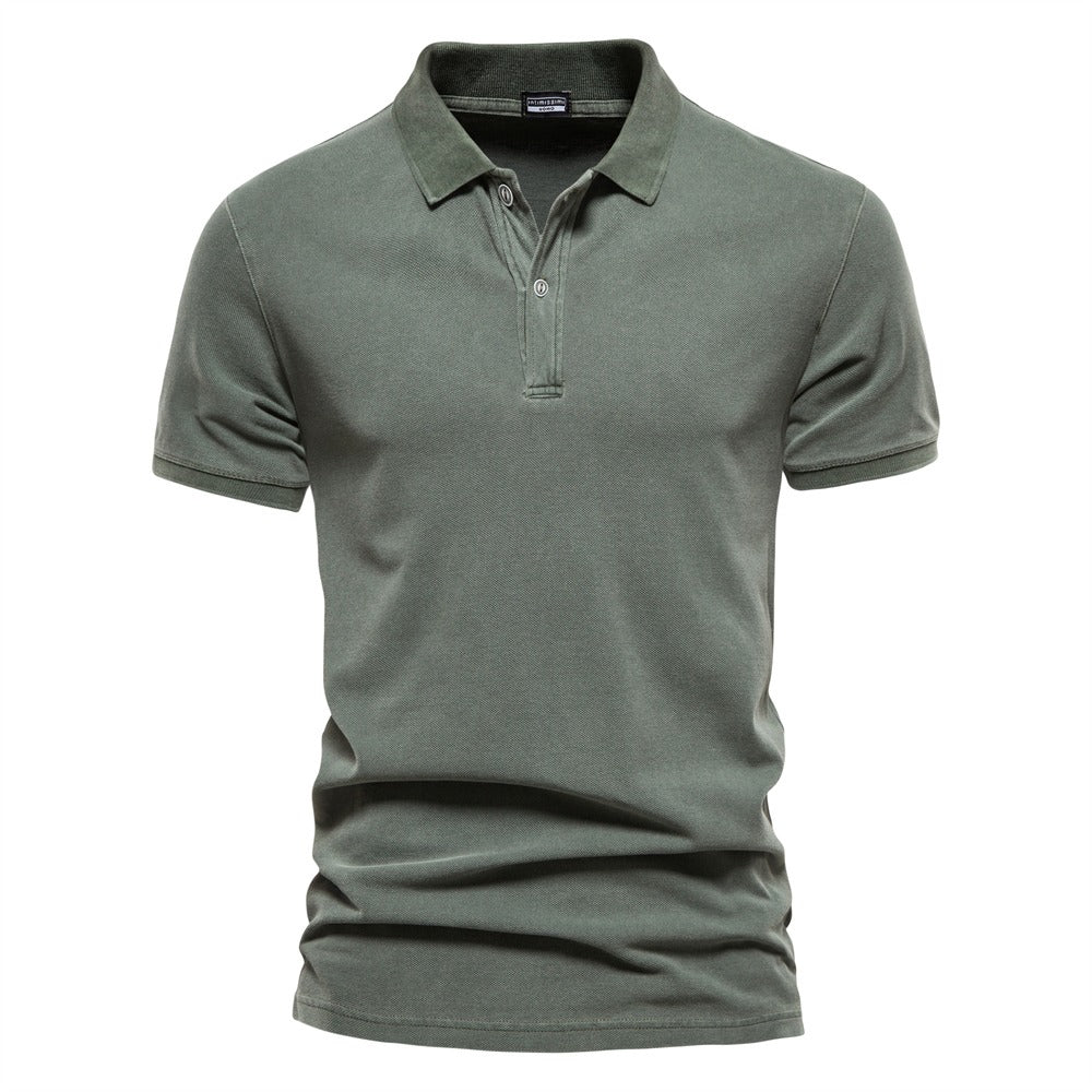 Mike | Stijlvolle Polo in de kleur Groen voor heren in Casual stijl ideaal voor de zomer.