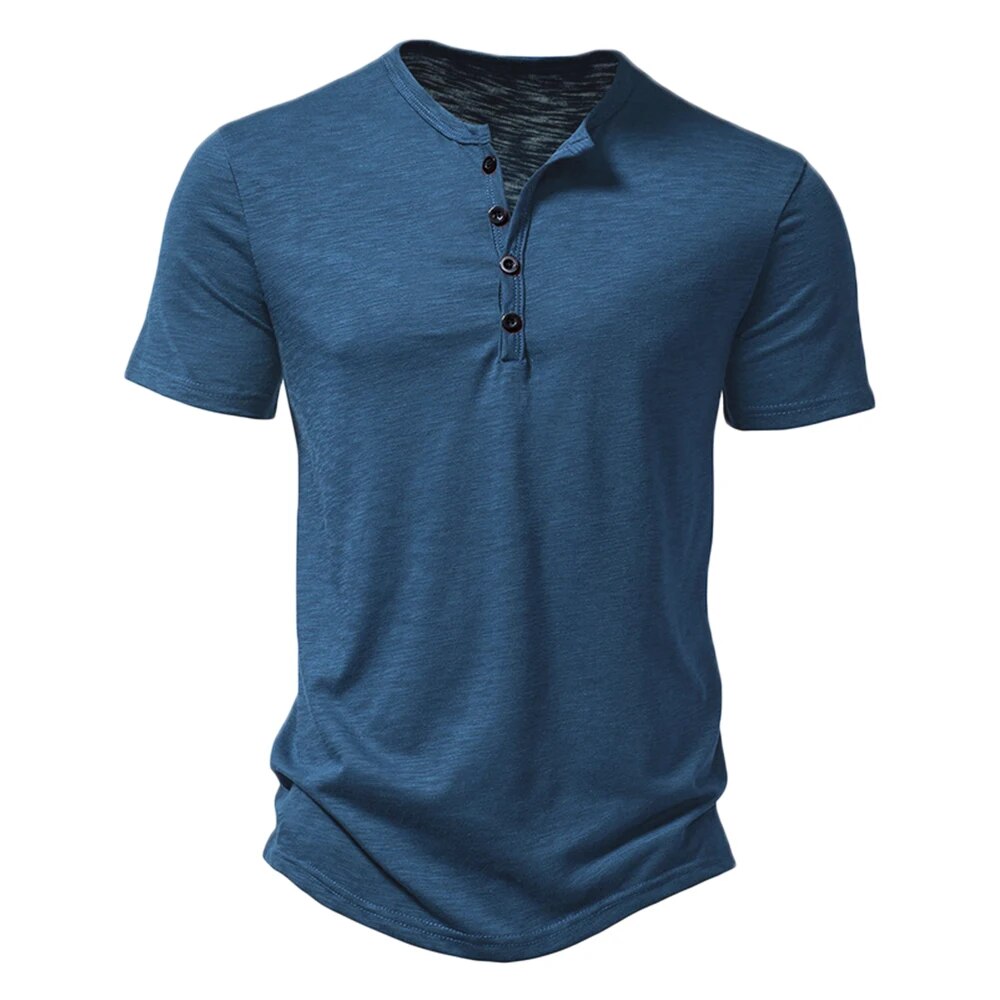 Mila | Casual Poloshirt voor Mannen in de kleur Blauw voor heren in stijl geschikt voor alle seizoenen.