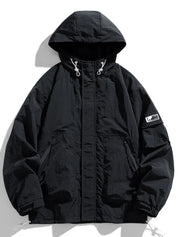 Milan | Stijlvol Heren Herfst Windjack in de kleur Zwart voor heren in stijl ideaal voor de herfst.