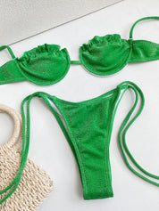 Mirthe | Vrolijke & stijlvolle bikini in de kleur Zwart voor dames in Beach stijl ideaal voor de zomer.