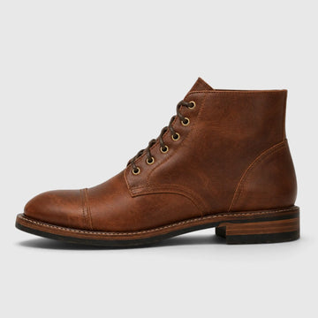 Veterschoenen boots met cap toe