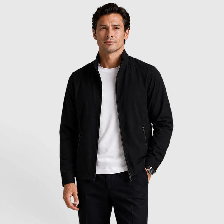 Bomberjack met mock neckline