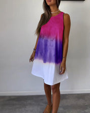 Mouwloze Vrijetijdsjurk in de kleur Grijs voor dames in stijl ideaal voor de zomer.