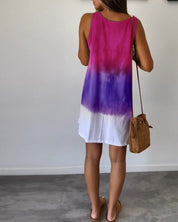 Mouwloze Vrijetijdsjurk in de kleur Grijs voor dames in stijl ideaal voor de zomer.