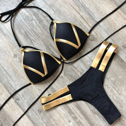 Naomi | Sexy & stijlvolle bikini in de kleur Zwart voor dames in Beach stijl ideaal voor de zomer.