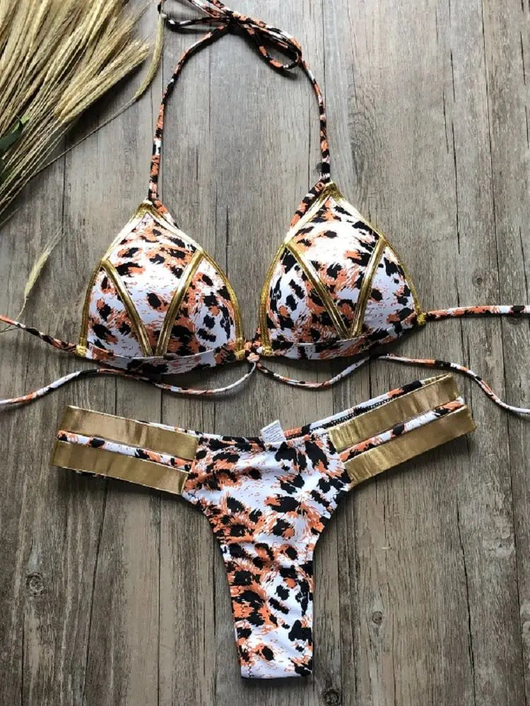 Naomi | Sexy & stijlvolle bikini in de kleur Luipaard voor dames in Beach stijl ideaal voor de zomer.