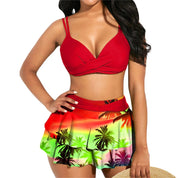 Nina | Comfortabele & stijlvolle tankini in de kleur Rood voor dames in Beach stijl ideaal voor de zomer.