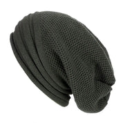 Nina | Comfy & trendy gebreide beanie in de kleur Donkergrijs voor dames in Streetwear stijl ideaal voor de winter