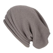 Nina | Comfy & trendy gebreide beanie in de kleur Lichtgrijs voor dames in Streetwear stijl ideaal voor de winter