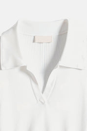 Nina | Stylish Mauve Mouwloos Ribgebreid Top