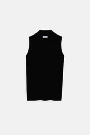 Nina | Stylish Mauve Mouwloos Ribgebreid Top