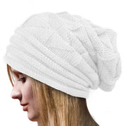 Nina | Warme & comfortabele gebreide beanie in de kleur Wit voor dames in Lounge stijl ideaal voor de winter