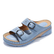 Noa | Comfortabele parel sandalen in de kleur Bruin voor dames in stijl ideaal voor de zomer.