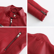 Noa | Stijlvolle leren jas in de kleur Zwart voor dames in stijl ideaal voor de herfst.