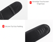 Noah | Smartphonehandschoenen in de kleur Zwart voor dames in stijl ideaal voor de winter