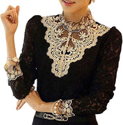 Prachtig Geborduurde Victoriaanse Stijl Damesblouse