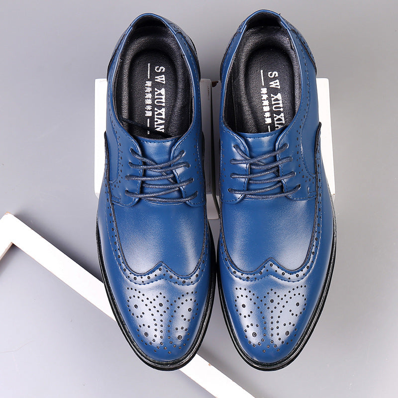 Oliver | Handgemaakte kalfslederen nette schoenen in de kleur Blauw voor heren in stijl geschikt voor alle seizoenen.