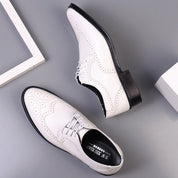 Oliver | Handgemaakte kalfslederen nette schoenen in de kleur Wit voor heren in stijl geschikt voor alle seizoenen.
