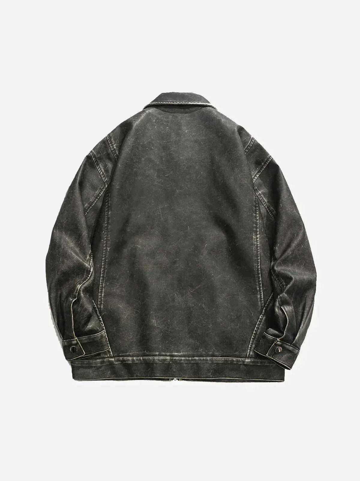 Olivia | Diep Gewassen Leren Jas in de kleur Koffie voor dames in stijl ideaal voor de herfst.