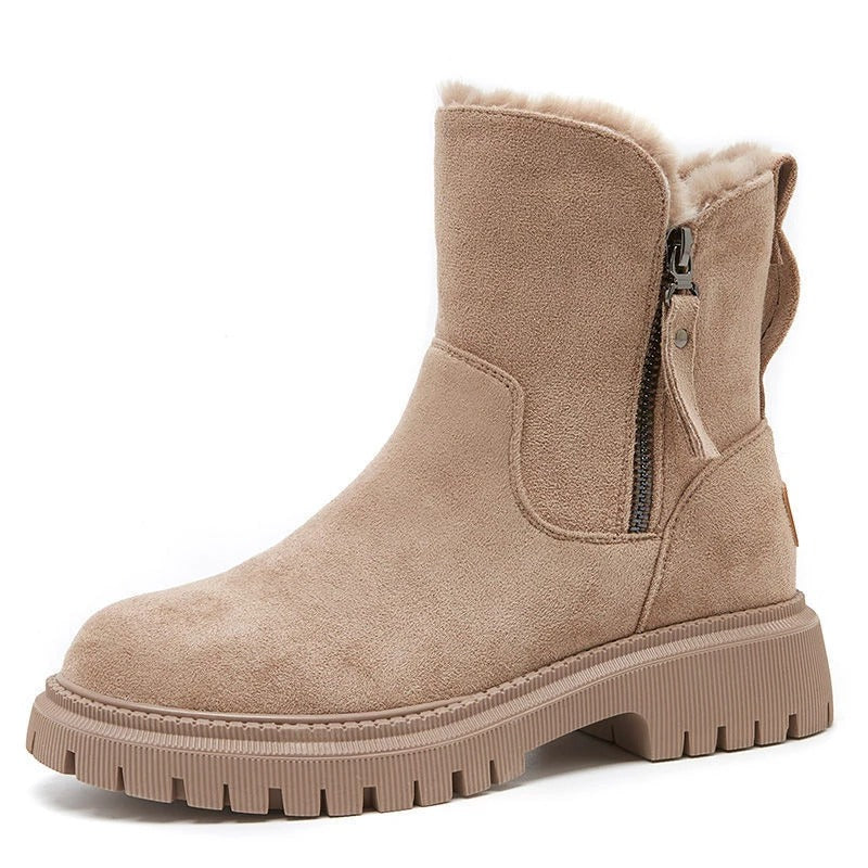 Orthopedische dames stabiele snowboots in de kleur Beige voor dames in stijl ideaal voor de herfst.