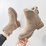 Orthopedische dames stabiele snowboots in de kleur Beige voor dames in stijl ideaal voor de herfst.